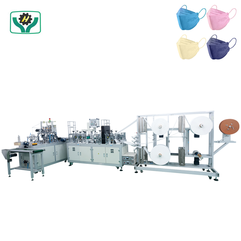 Automatic High Speed Ear Loop Fish Type Mask Making Machine